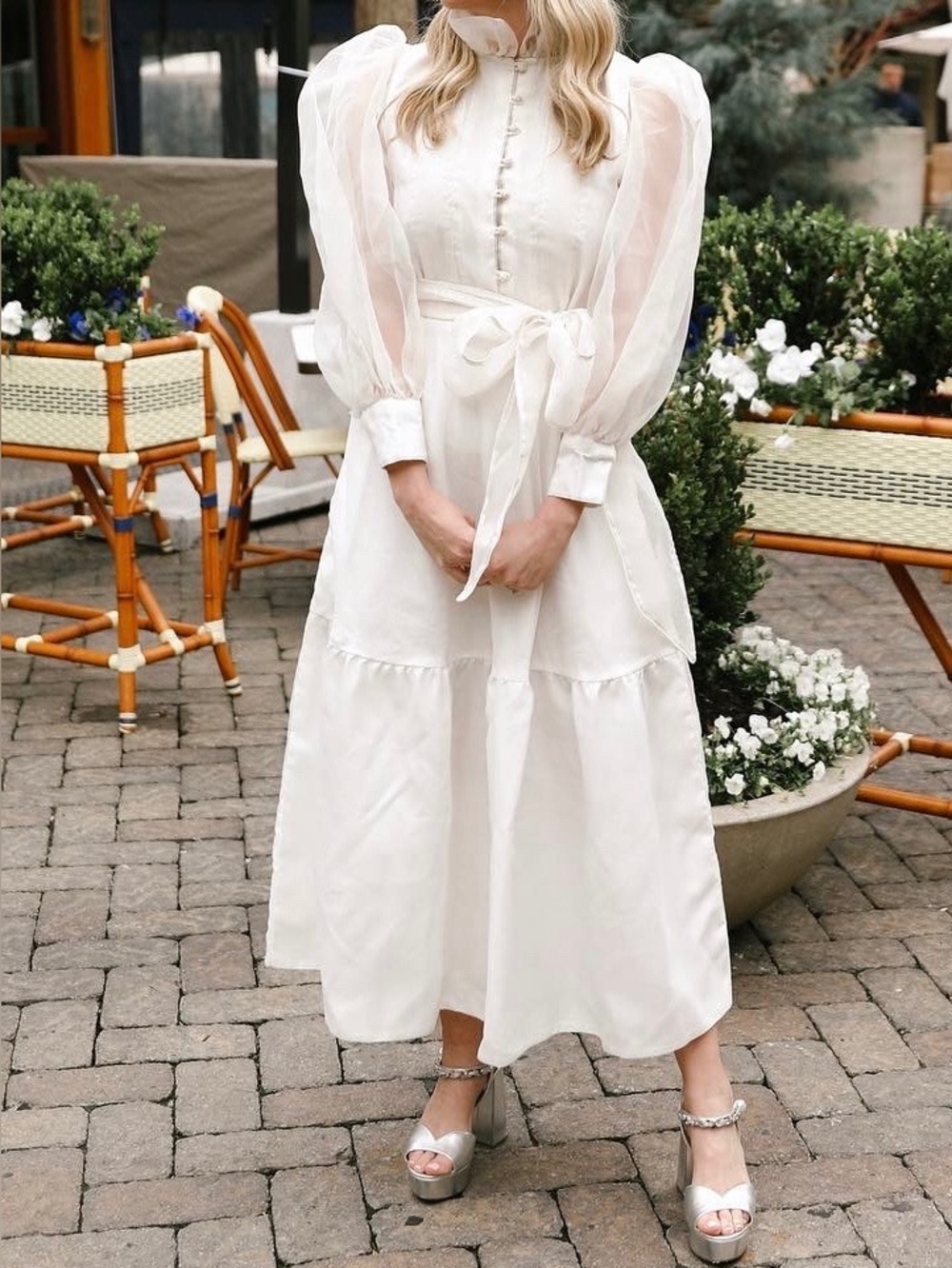 Sue Sartor - White Bridal Shower Dress